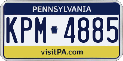 PA license plate KPM4885