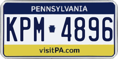 PA license plate KPM4896