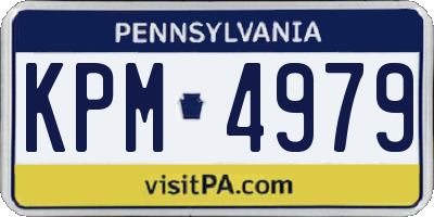 PA license plate KPM4979