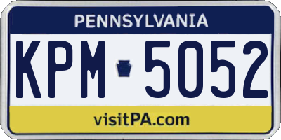 PA license plate KPM5052