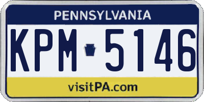 PA license plate KPM5146