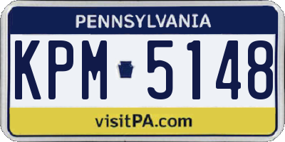 PA license plate KPM5148