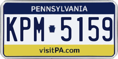 PA license plate KPM5159