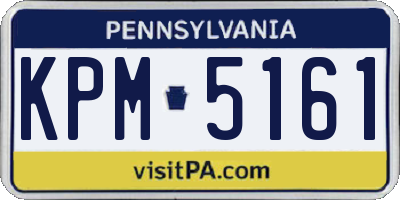 PA license plate KPM5161