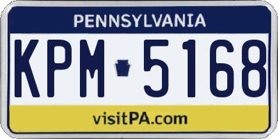 PA license plate KPM5168