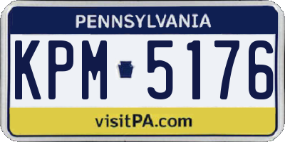 PA license plate KPM5176