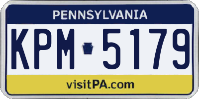 PA license plate KPM5179