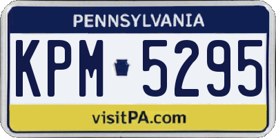 PA license plate KPM5295