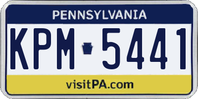 PA license plate KPM5441