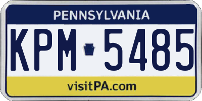 PA license plate KPM5485