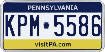 PA license plate KPM5586