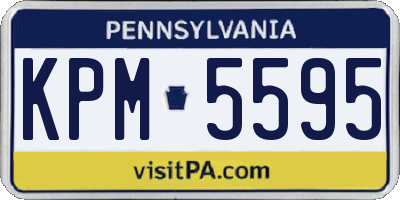 PA license plate KPM5595