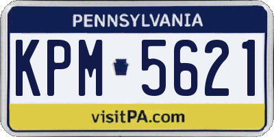 PA license plate KPM5621