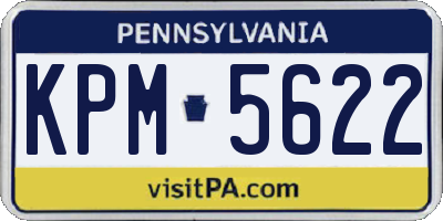 PA license plate KPM5622
