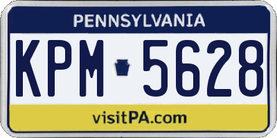 PA license plate KPM5628
