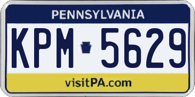 PA license plate KPM5629