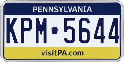 PA license plate KPM5644