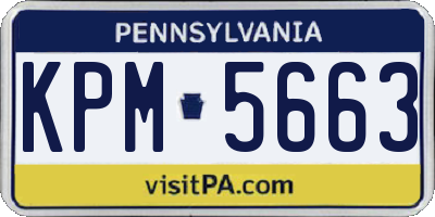 PA license plate KPM5663