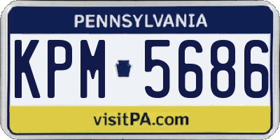 PA license plate KPM5686