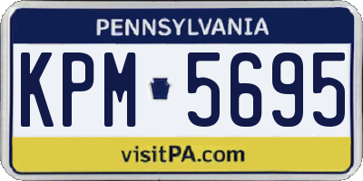 PA license plate KPM5695