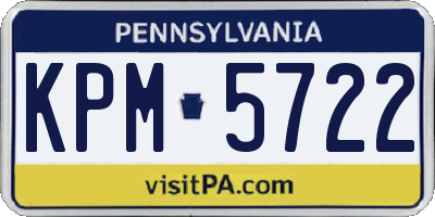 PA license plate KPM5722