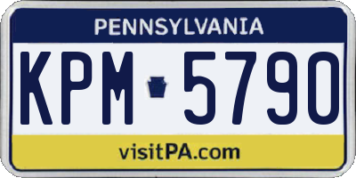 PA license plate KPM5790