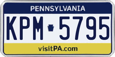 PA license plate KPM5795