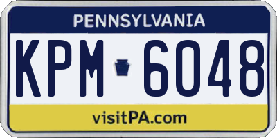 PA license plate KPM6048