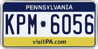 PA license plate KPM6056