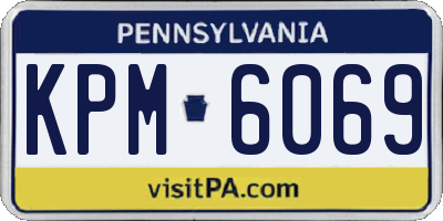 PA license plate KPM6069