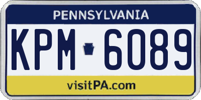 PA license plate KPM6089