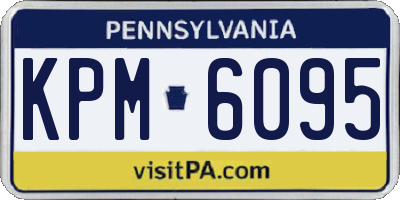 PA license plate KPM6095