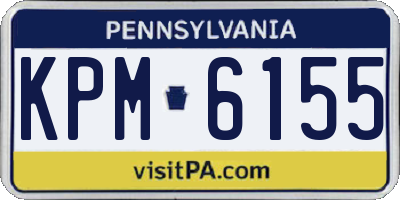 PA license plate KPM6155
