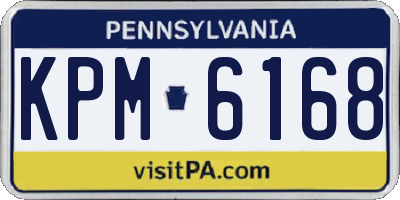 PA license plate KPM6168