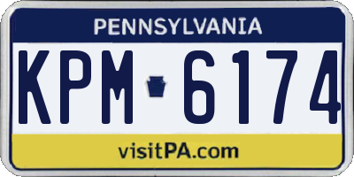 PA license plate KPM6174