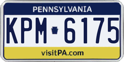 PA license plate KPM6175