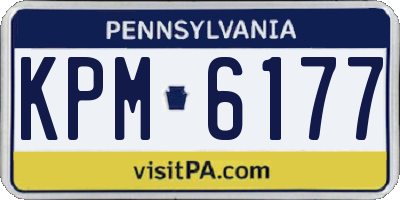 PA license plate KPM6177