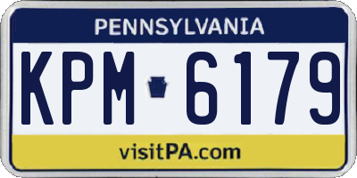PA license plate KPM6179