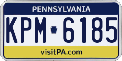 PA license plate KPM6185