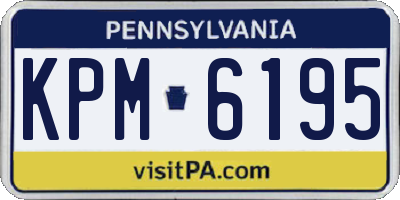 PA license plate KPM6195