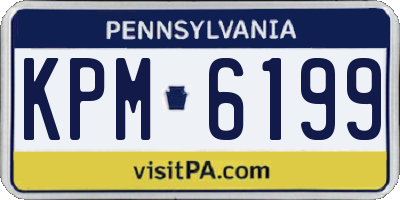 PA license plate KPM6199