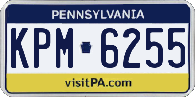 PA license plate KPM6255