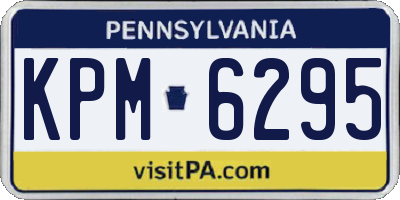 PA license plate KPM6295