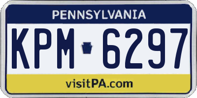 PA license plate KPM6297