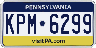 PA license plate KPM6299