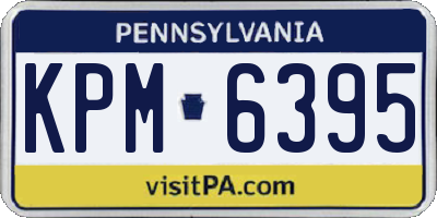 PA license plate KPM6395