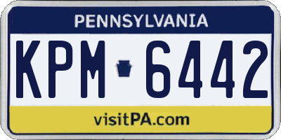 PA license plate KPM6442