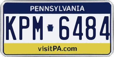 PA license plate KPM6484