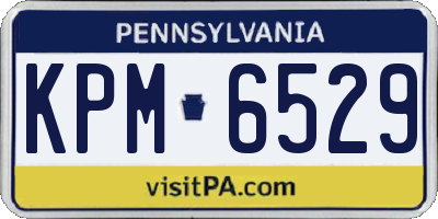 PA license plate KPM6529