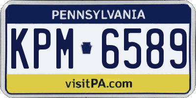 PA license plate KPM6589